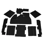 Carpet Kit, 9 Piece With Footrest, For Beetle 73-77, Black Dunebuggy & Vw. Fixed Price $153.99.