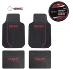 New 6PC Gmc Truck Suv Front Rear Back Rubber Floor Mats Wheel Cover Keychain. Fixed Price $100.22.