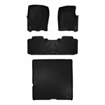 Black 1ST & 2ND Row Floor Liners Extended Cargo For Lincoln Navigator. Fixed Price $269.99.