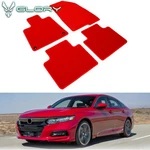 Fits 18-22 Honda Accord Floor Mats Red Nylon Liner Front Rear Carpets 4PC. Fixed Price $54.99.