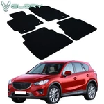 Fits 13-16 Mazda CX-5 Floor Mats Black Nylon Front Rear Carpets Liner 4PC. Fixed Price $42.99.