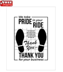 White Paper Car Floor Mats, 50 Disposable Vehicle Pads, Temporary. Fixed Price $19.06.