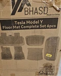 Bhasd Tesla Model Y Floor Mats 3D Full Set Liners 6PCS Tpe+ Xpe. Fixed Price $99.99.