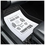 12PCS Paper Floor Mats For Cars,foldable Automotive With Shoe Print. Fixed Price $12.52.