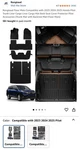 Rongtaod Floor Mats Compatible With 2023 2024 2025 Honda Pilot Trunk Liner Cargo. Fixed Price $89.99.