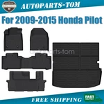 For 2009-2015 Honda Pilot Tpe Floor Mats & Trunk Cargo Liner W/ Backrest New. Fixed Price $126.99.