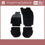 4X Floor Mats For Porsche 964 993 Suede Carpets With Heel Protector Set Black. Fixed Price $99.66.