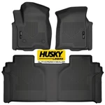 Husky Weatherbeater Floor Mats For Silverado Sierra 1500 2500 3500 Carpeted Box. Fixed Price $229.98.