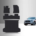 Toughpro Full Set Floor Mats Black For Infiniti QX50 All Weather 2019-2026. Fixed Price $130.46.