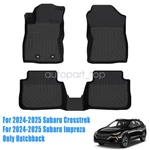 Floor Mats Liners For 2024-2025 Subaru Crosstrek & Impreza Hatchback Tpe 3D 3PCS. Fixed Price $62.99.