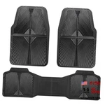 Rubber Floor Mats, All Weather Waterproof Trim-to-fit Full Set Black. Fixed Price $41.16.
