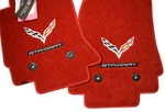 Chevrolet Corvette C7 Stingray Floor Mats - Adrenaline Red Premium 32OZ Quality. Fixed Price $182.99.