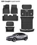 All-weather Floor Mats 11PCS Compatible Tesla 2025 Model Y Juniper Seats Trunk. Fixed Price $79.99.