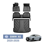 3D Tpe Floor Mats & Trunk Cargo Liner Set All Weather For 2020-2026 Bmw X6. Fixed Price $119.99.