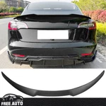 Fits 17-23 Tesla Model Ikon Style Rear Trunk Spoiler Wing Matte Black-abs. Fixed Price $69.99.