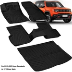4PCS Floor Mats & Trunk Cargo Liners All Weather For 2015-2023 Jeep Renegade. Fixed Price $115.90.