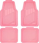 Heavy Duty Rubber Floor Mats 4-PIECE Pink Car Full Set Universal Waterpro. Fixed Price $81.94.