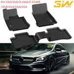 Floor Mats Black For Mercedes-benz Class Sedan/glc/gle All Weather 2014-2023. Fixed Price $169.99.