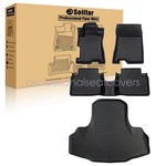 Tpe Floor Mats Liners & Trunk Cargo Set For 2008-2012 Honda Accord Sedan Black. Fixed Price $114.69.