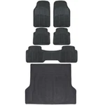Complete (1ST, 2ND, 3RD Row & Cargo) Set All Weather Rugged Rubber Mats, Black. Fixed Price $59.99.