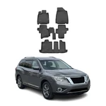 For Nissan Pathfinder 13-20 Omac Classic 1ST & 2ND Row Black Floor Mat Set. Fixed Price $99.99.