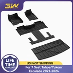 3W Floor Mats & Cargo Liner For 7 Seat 2021-2025 Gmc Yukon/cadillac Escalade. Fixed Price $179.99.