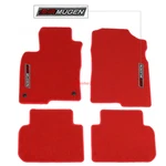 For 22-26 Honda Civic Sedan Floor Mat Carpet Front Rear Red Nylon W/ White Mugen. Fixed Price $58.99.