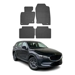 Omac Floor Mats Liner For Mazda CX-5 2017-2025 Black Rubber All-weather 4 Pcs. Fixed Price $74.99.