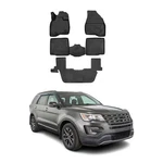 Omac Floor Mats Liner Ford Explorer 2016-2019 Black Tpe All-weather 5 Pcs. Fixed Price $89.99.