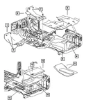 Genuine Mopar Front Floor Carpet 1RV62DX9AD. Fixed Price $283.04.