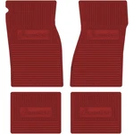 1967-69 Red Custom Vintage 4 Piece Floor Mats Set With "camaro Ss". Fixed Price $248.99.