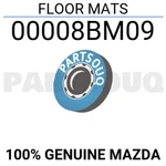 00008BM09 Genuine Mazda Floor Mats 0000-8B-M09. Fixed Price $137.32.