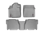 Weathertech Floorliner For 2012-2013 Toyota Tundra 1ST & 2ND Row, Grey. Fixed Price $221.90.