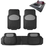 Universal Rubber Floor Mats Football Design Gray For Suv Van W/ Free Dash. Fixed Price $39.99.