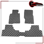 Fits 2008-2013 Infiniti G37 Floor Mats Black Gray Plaid Checkered Carpets 3PCS. Fixed Price $59.99.