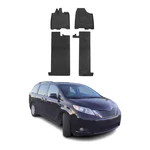 Omac Floor Mats Liner For Toyota Sienna 2011-2020 8 Seats Tpe Black All-weather. Fixed Price $99.99.
