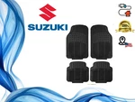 For All Suzuki Floor Mats Full Interior 4PIECES Waterproof Rubber Material Black. Fixed Price $90.77.