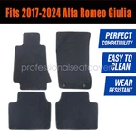 Front & Rear Floor Mats Carpet Waterproof Velour For 2017-2024 Alfa Romeo Giulia. Fixed Price $30.25.