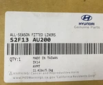 Hyundai Genuine Parts S2F13-AU200 All-season Fitted Liners S2F13AU200 Oem. Fixed Price $71.96.