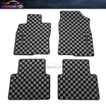Floor Mat For 16-21 Honda Civic Carpets Black Gray Checkered 4PCS W/ Mugen. Fixed Price $69.99.