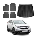 Floor Mats Cargo Liner Set For Honda Cr-v 2017-2022 Black 5 Pcs. Fixed Price $114.39.