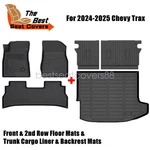 Tpe Floor Mats & Trunk Cargo Liner Backrest For 2024-2025 Chevrolet Trax. Fixed Price $94.99.