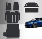 Toughpro Black For 2022-2024 Tesla Model X 7 Seater Floor Mats + 3RD Row. Fixed Price $49.99.