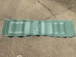 Nos Vintage Kraco Marquis Opaque Green Vinyl Metallic Finish Rear Car Mat. Fixed Price $299.00.