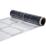 Hi-tech Auto Adhesive Plastic Floor Mat, Mil Perforated Every 24" 100 M.... Fixed Price $84.50.