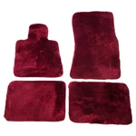 Bespoke Edition Car Floor Mats Genuine Dark Red Sheepskin Plush Fits Bentley. Fixed Price $852.53.