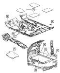 Genuine Mopar Floor Mat Kit 1GL691DHAA. Fixed Price $181.55.