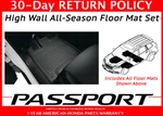 Honda Passport Black High Wall Season Floor Set 08P17-TGS-100. Fixed Price $203.42.