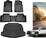 2022-2026 Toyota Corolla Cross Fwd Floor Mats & Cargo Liner Set All Weather Tpe. Fixed Price $98.85.