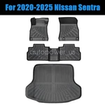 Tpe All-weather Floor Mats / Trunk Cargo Liner Set Fits 2020-2025 Nissan Sentra. Fixed Price $109.49.